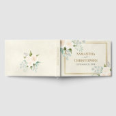 Rustikale Weißrosen & Eukalyptus Elegante Hochzeit Gästebuch (Voll)