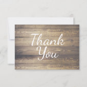 Rustikale Weißwild-Hirschholzplanks | HochzeitsrSV RSVP Karte (Rückseite)