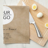 Rustikale Werbeaktion für benutzerdefinierte Textf Geschirrtuch (Viertel Falte)