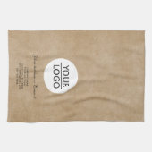 Rustikale Werbeaktion für benutzerdefinierte Textf Geschirrtuch (Horizontal)