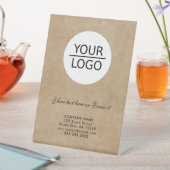 Rustikale Werbeaktion für benutzerdefinierte Textf Sockelschild (In Situ)