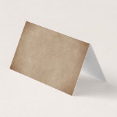 Rustikale Werbeaktion für benutzerdefinierte Textf Visitenkarten (Rückseite)