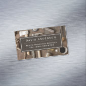 Rustikale Werkzeuge Carpenter Handyman Woodworker Magnetische Visitenkarte (Beispiel)