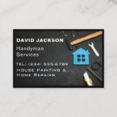 Rustikale Werkzeuge Carpenter Handyman Woodworker Visitenkarte (Vorderseite)