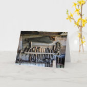 Rustikale Werkzeuge Karte (Gelbe Blume)