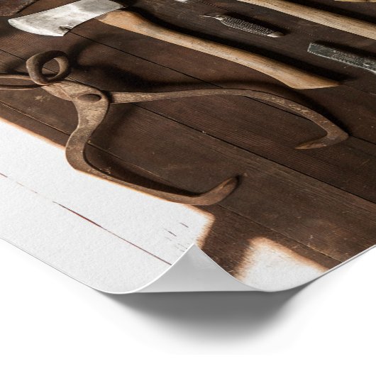 Rustikale Werkzeuge Poster (Ecke)