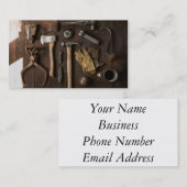 Rustikale Werkzeuge Visitenkarte (Vorne/Hinten)