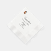 Rustikale Western-Abschlussfeier-Papier-Serviette Serviette (Ecke)