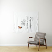 Rustikale Western-Abschlussfeier Wandteppich (Beispiel (Horizontal))