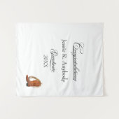 Rustikale Western-Abschlussfeier Wandteppich (Vorderseite (Horizontal))