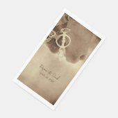 Rustikale Western Brown Horse Wedding Serviette (Ecke)