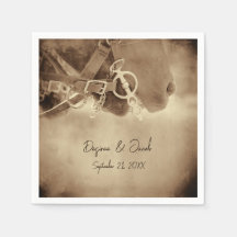 Rustikale Western Brown Horse Wedding