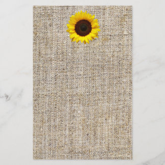 Rustikale Western Country Burlap Sonnenblume Hochz
