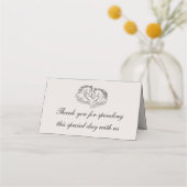 Rustikale Western Country Wedding Vielen Dank Platzkarte (Vorderseite)