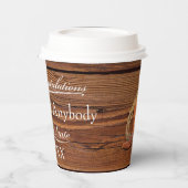 Rustikale Western Cowboy-Bootsbrille Graduierungsp Pappbecher (Links)