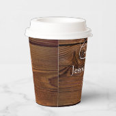 Rustikale Western Cowboy-Bootsbrille Graduierungsp Pappbecher (Rechts)