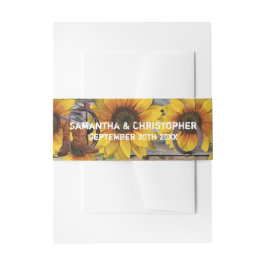 Rustikale Western Cowboy Land Blumenhochzeit Einladungsbanderole