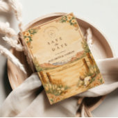 Rustikale Western-Desert-Hochzeit Save The Date