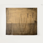 Rustikale Western-Foto-Hochzeit Wandteppich (Vorderseite (Horizontal))