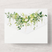 Rustikale Western-Hochzeit All In One Einladung (Rückseite)