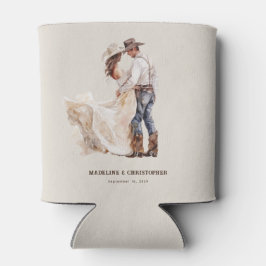 Rustikale Western-Hochzeit Dosenkühler