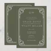 Rustikale Western Hochzeit Einladung (Vorne/Hinten)