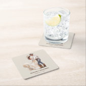 Rustikale Western-Hochzeit Rechteckiger Pappuntersetzer (Vor Ort)