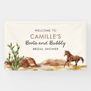 Rustikale Western-Hochzeitsdusche-Willkommensbanne Banner