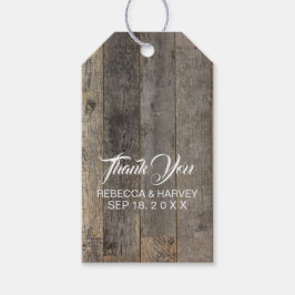 Rustikale Western Holzkornstall Hochzeit Geschenkanhänger