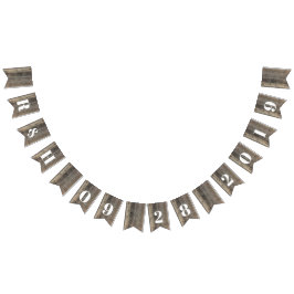 Rustikale Western Holzkornstall Hochzeit Wimpelkette