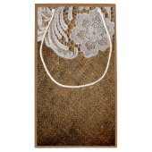 rustikale Western Land Hochzeit und Spitze Kleine Geschenktüte (Rückseite)