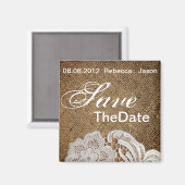 rustikale Western Land Hochzeit und Spitze Magnet (Vorderseite/Rückseite)