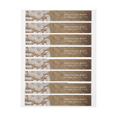 rustikale Western Land Hochzeit und Spitze Rundum-Adressaufkleber (Bogen)