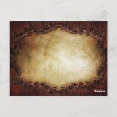 rustikale Western Land Sonnenblumen Hochzeit danke Postkarte (Rückseite)