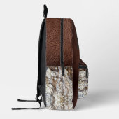 Rustikale Western Leder- und Spitzen-Rucksack-Tasc Bedruckter Rucksack (Links)