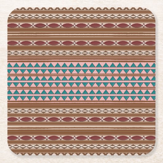 Rustikale Western-Muster-Massen-Brett-Untersetzer Rechteckiger Pappuntersetzer (Vorderseite)