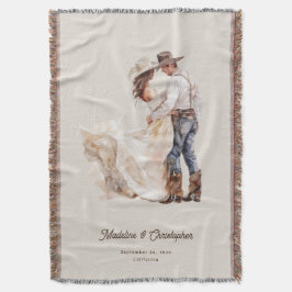 Rustikale Western Ranch Hochzeit Decke