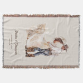 Rustikale Western Ranch Hochzeit Decke (Vorderseite)