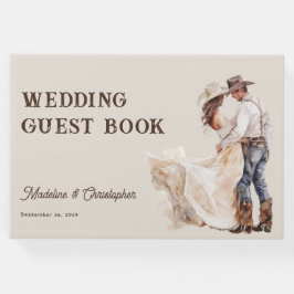 Rustikale Western Ranch Hochzeit Gästebuch