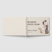 Rustikale Western Ranch Hochzeit Gästebuch (Voll)