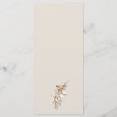 Rustikale Western Ranch Hochzeit Menükarte (Rückseite)