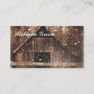rustikale Western Wintermärsche Visitenkarte