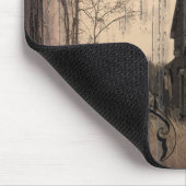 rustikale Westernlandbauernhof-Scheunenhochzeit Mousepad (Ecke)