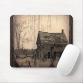 rustikale Westernlandbauernhof-Scheunenhochzeit Mousepad (Mit Mouse)
