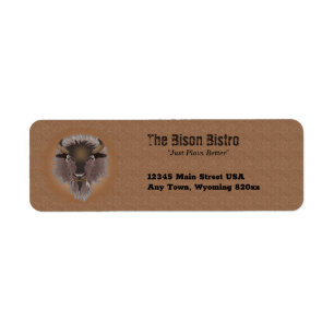Rustikale westliche Plains Bison