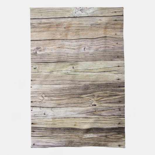 Rustikale, wetterfeste Holzkarten aus dem alten Do Küchentuch (Vertikal)