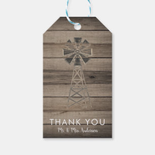 Rustikale Wetterwettermühle Geschenkanhänger