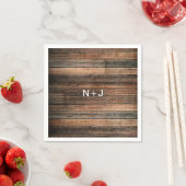 Rustikale Wetterwetterwetterwetterfestung Serviette (Beispiel)