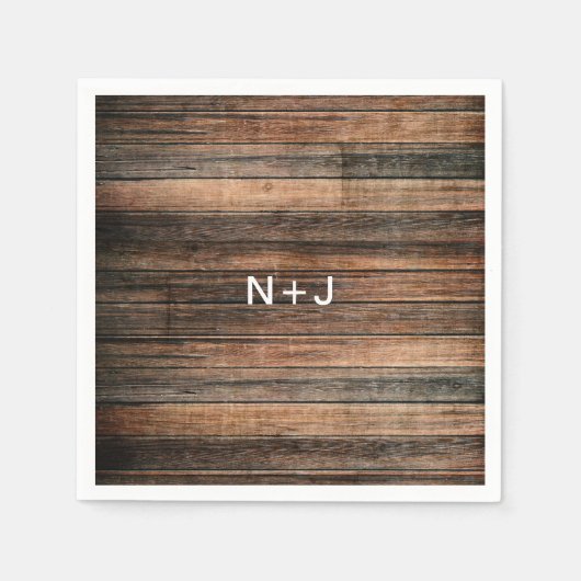 Rustikale Wetterwetterwetterwetterfestung Serviette (Vorderseite)