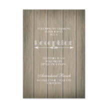 Rustikale Whimsy-Empfang-Karte